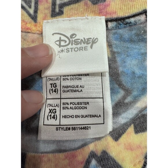 Disney Store Girls  Mickey Minnie Mouse Comic Strip T-Shirt XL (14) Cartoon NWOT - Picture 2 of 3